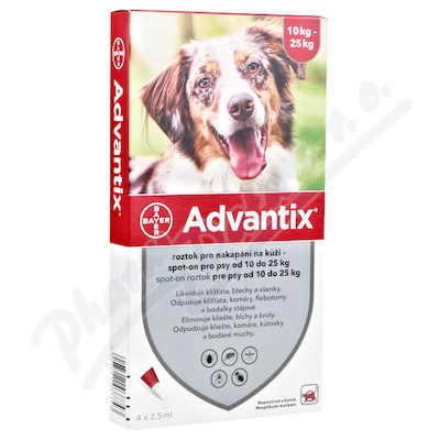 Advantix pro psy 10-25kg spot-on a.u.v.1x2.5ml