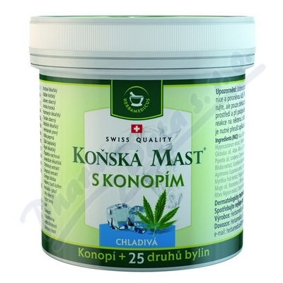 Koňská mast s konopím chladivá 250 ml