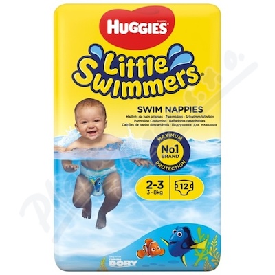 Huggies Little Swimmers 2-3 jednorázové plenkové plavky 3-8 kg 12 ks