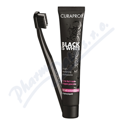 CURAPROX Black is White set (pasta90ml+ZK CS 5460)