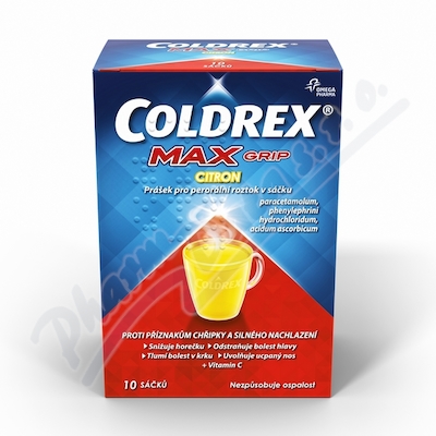 Coldrex MAXGrip Citron 1000mg/10mg/40mg scc.10 I