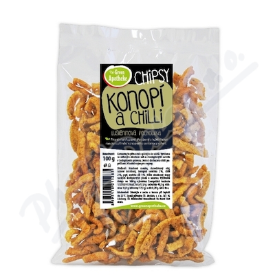 Green Apotheke Chipsy s konopím a chilli 100g