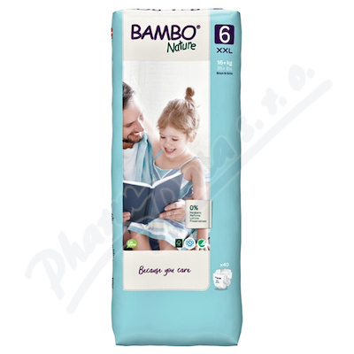 Bambo Nature 6 dětské plenk. kalhotky 16+ kg 40ks