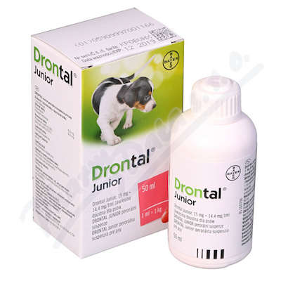 Drontal JUNIOR pro psy a.u.v.sus.50ml+apl.