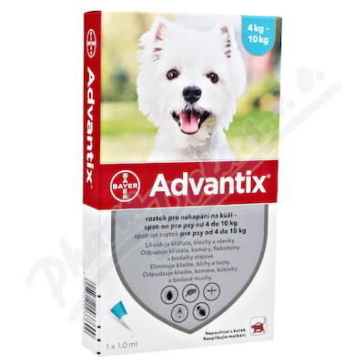 Advantix pro psy 4-10kg spot-on a.u.v.4x1ml