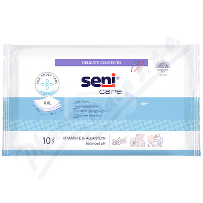 Seni Care vlhčené ubrousky vit.E a allantoin 10ks