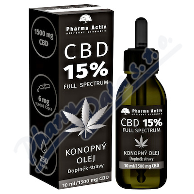 CBD 15% Full Spectrum Konopný olej 1500mg 10ml