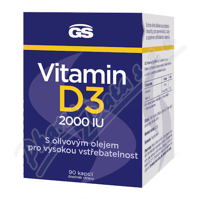 GS Vitamin D3 2000 IU cps.90