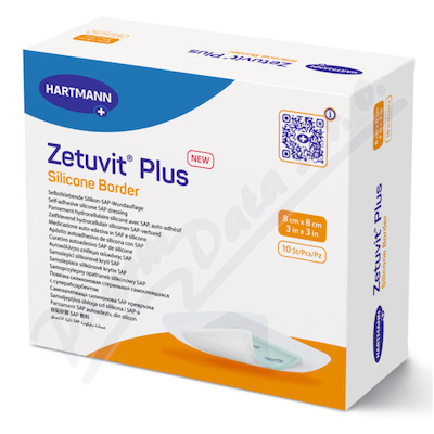 Zetuvit Plus Silicone B. 8x8cm silikon. krytí 10ks