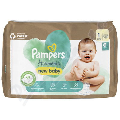 Pampers Harmonie Size 1 jednorázové pleny 2-5 kg 35 ks