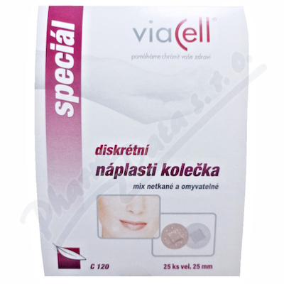 Viacell C120 náplasti kolečka 25mm 25ks