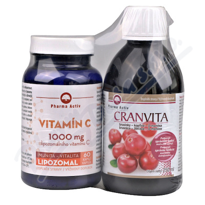 Lipozomal Vit.C 1000mg cps.60+Cranvita 250ml