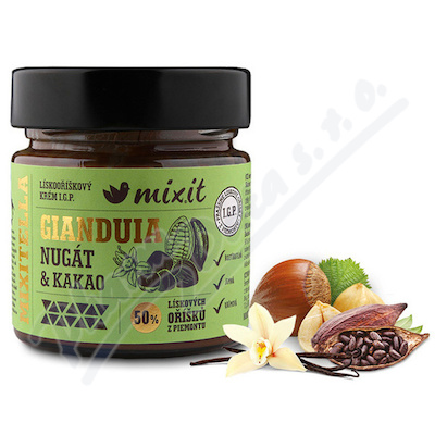 Mixit Gianduia nugát&kakao lískooříškový krém 200g