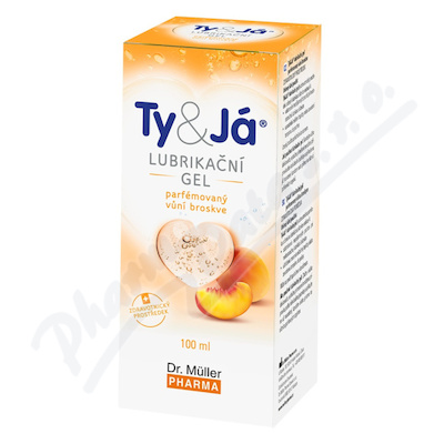 Lubrik.gel Ty&Já parf.vůní broskve 100ml Dr.Müller