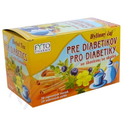 Fytopharma Čaj pro diabetiky se skořicí, 20x 1,5 g