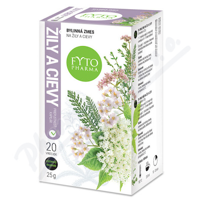 Fytopharma Bylinný čaj na žíly a cévy, 20x 1,25 g