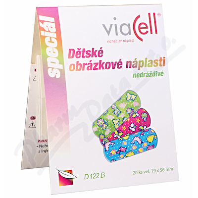 VIACELL D122B Dětské obrázkové náplasti 20ks