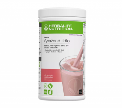 Herbalife Vyvážené jídlo Formula 1 maliny + bílá čokoláda 500 g