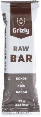 GRIZLY RAW Bar kokos-kešu-kakao 55 g