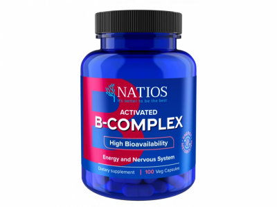 Natios Activated B-Complex, Aktivní formy vitamínů B, 100 veganských kapslí