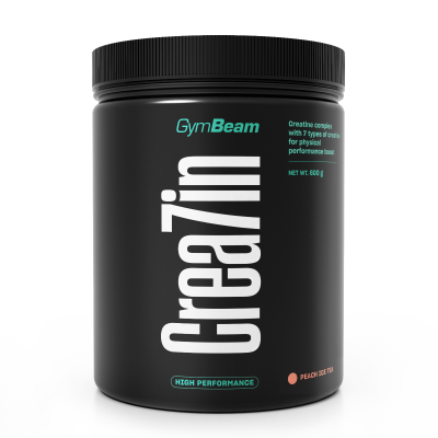 GymBeam Crea7in peach ice tea 600g