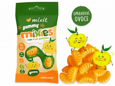 Mixit Gummy Mixies - Yuzu - přírodní želé bonbóny 35 g