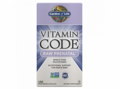Garden of Life Vitamín RAW Prenatal 180 kapslí