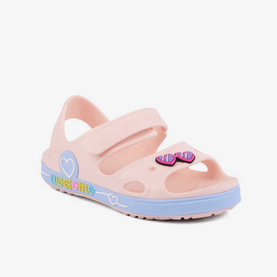 COQUI Sandály YOGI 8862 Candy Pink/Candy Blue Rainbow + Amulet