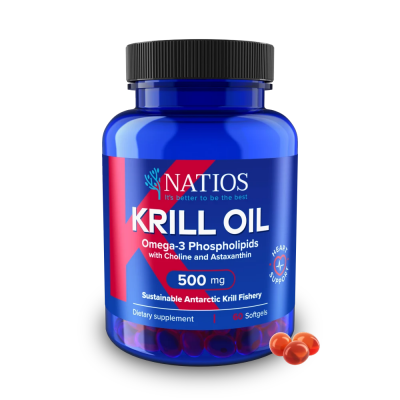 Natios Krill Oil 500 mg, 60 cps.