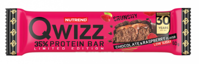 NUTREND Qwizz Protein Bar 60g Čokoláda & malina