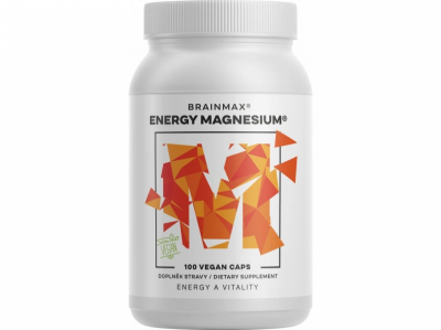 BrainMax Energy Magnesium, 1000 mg, 100 kapslí