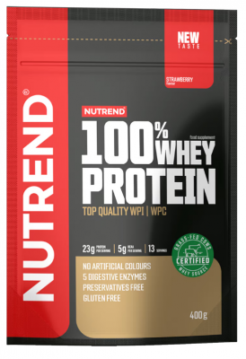 Nutrend 100% Whey Protein jahoda 400 g