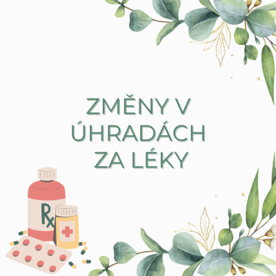 Změny v úhradě doplatků za léky od 1. ledna 2025