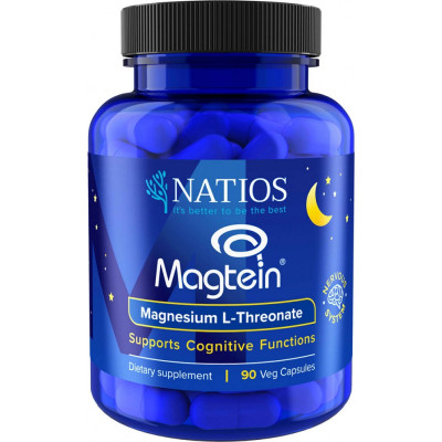 NATIOS Magtein, Magnesium L-threonate, 90 veganských kapslí