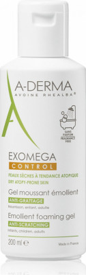 A-DERMA Exomega CONTROL Zvláč.pěnivý gel 200ml