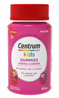 Centrum Kids Gummies malina a jahoda želé 60ks