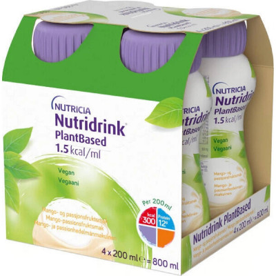 Nutridrink PlantBased s přích.mango/marak.4x200ml