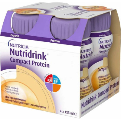 Nutridrink Compact Protein př. hřej. zázv. 4x125ml