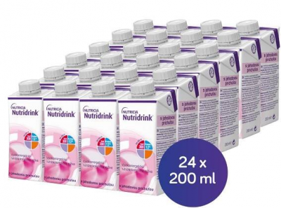 Nutridrink s příchutí jahoda 24x200ml