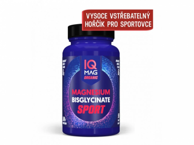 IQ Mag Organic Magnesium Bisglycinate SPORT tob.90