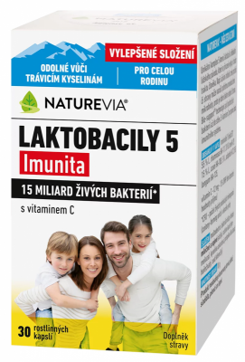 NatureVia Laktobacily 5 Imunita cps.30