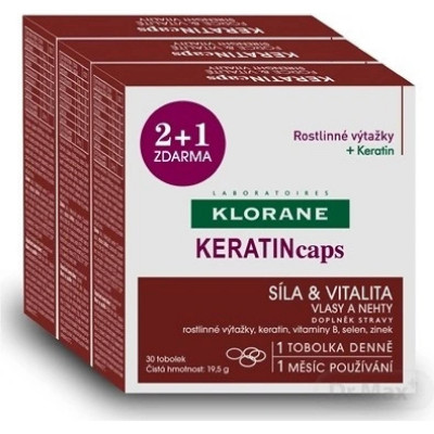 KLORANE Keratincaps Vlasy a nehty cps.90