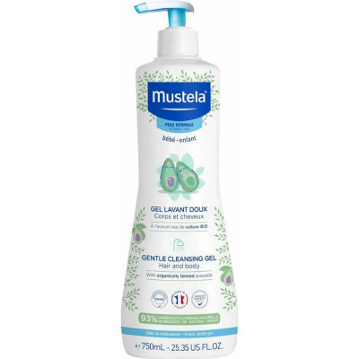 Mustela Jemný čisticí tělový a vlasový gel 750ml