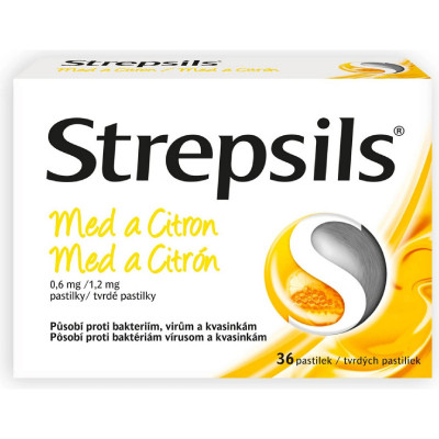 Strepsils Med a Citron 0.6mg/1.2mg pas.36