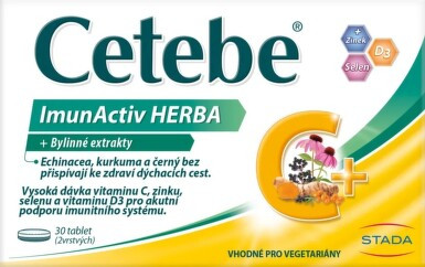 Cetebe ImunActiv HERBA +Bylinné extrakty tbl.30