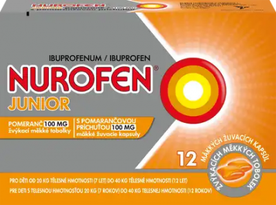 Nurofen Junior Pomeranč 100mg cps.mdm.12