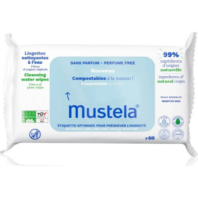 Mustela Čist.ubrousky pro cit. pokožku-komp. 60ks