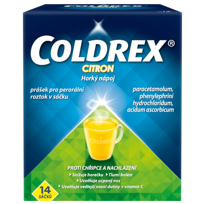 Coldrex Horký nápoj Citron 750/10/60mg scc.14 II