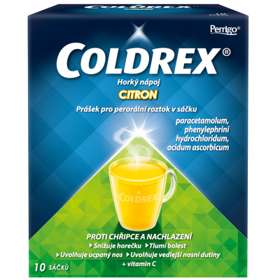 Coldrex Horký nápoj Citron 750/10/60mg scc.10 II