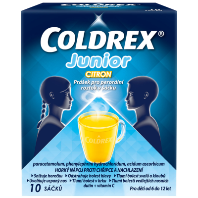 Coldrex Junior Citron 300mg/5mg/20mg scc.10 I